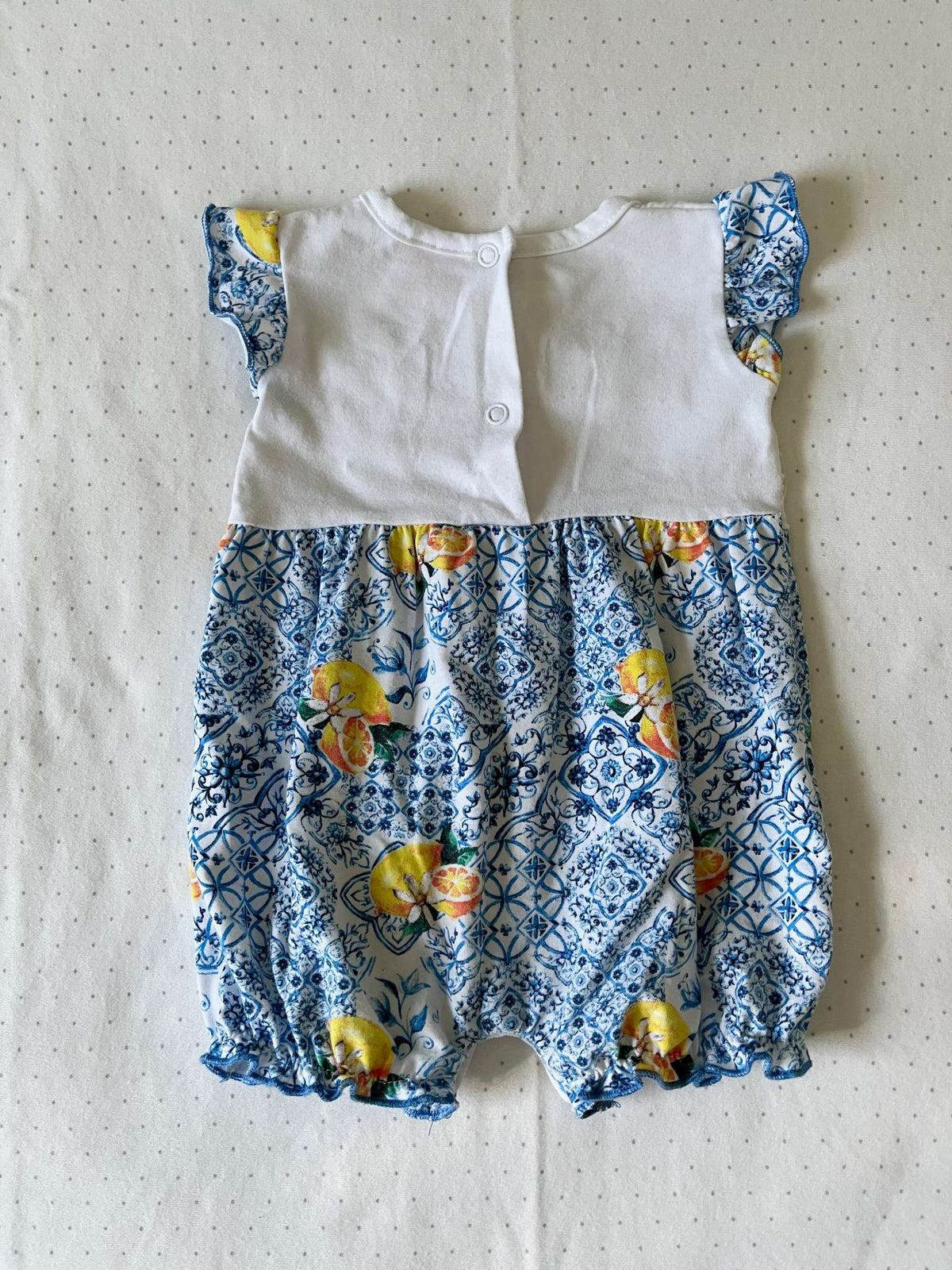 Baby Girl Romper with adorable fruit pattern - 0-3 months, Kids 3 Month (0-3M)