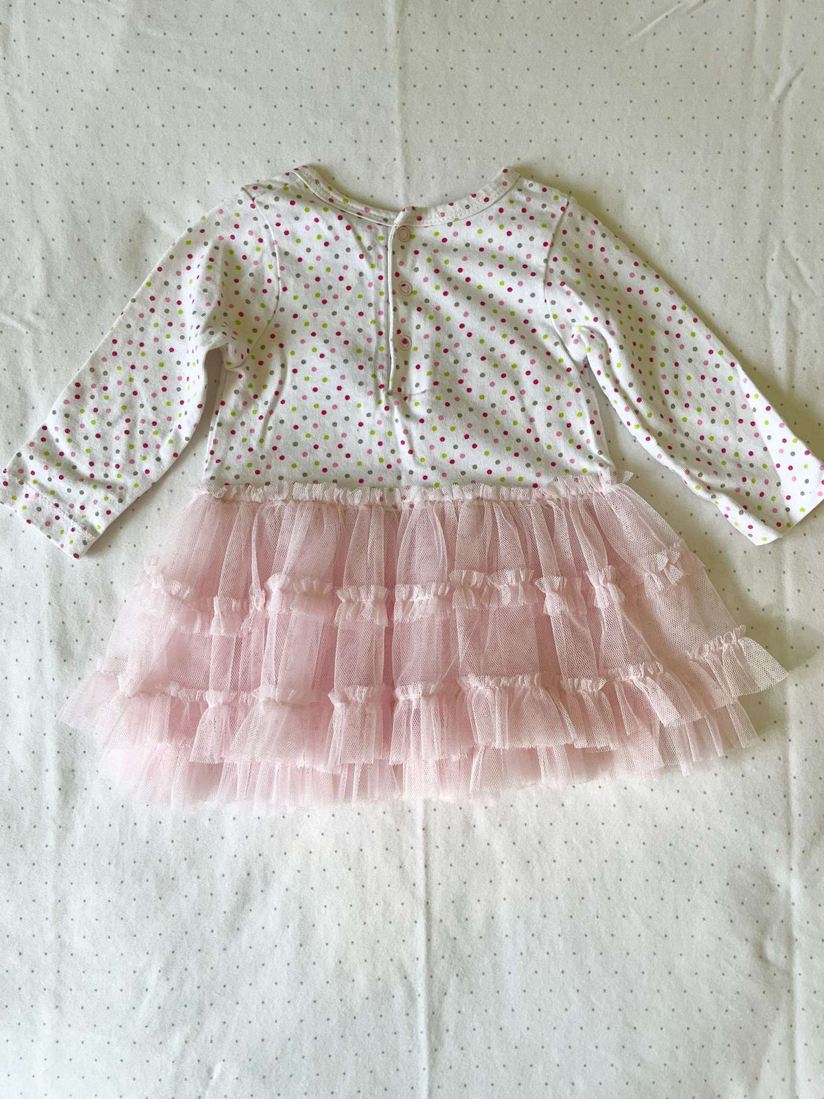 Pink Tutu Elephant & Owl Design Dress - Baby Girl 3-6 months, Kids 6 Month (3-6M)
