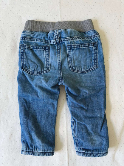 Baby Gap Fleece Lined Jeans - 6-12 months, Kids 12 Month (9-12M)