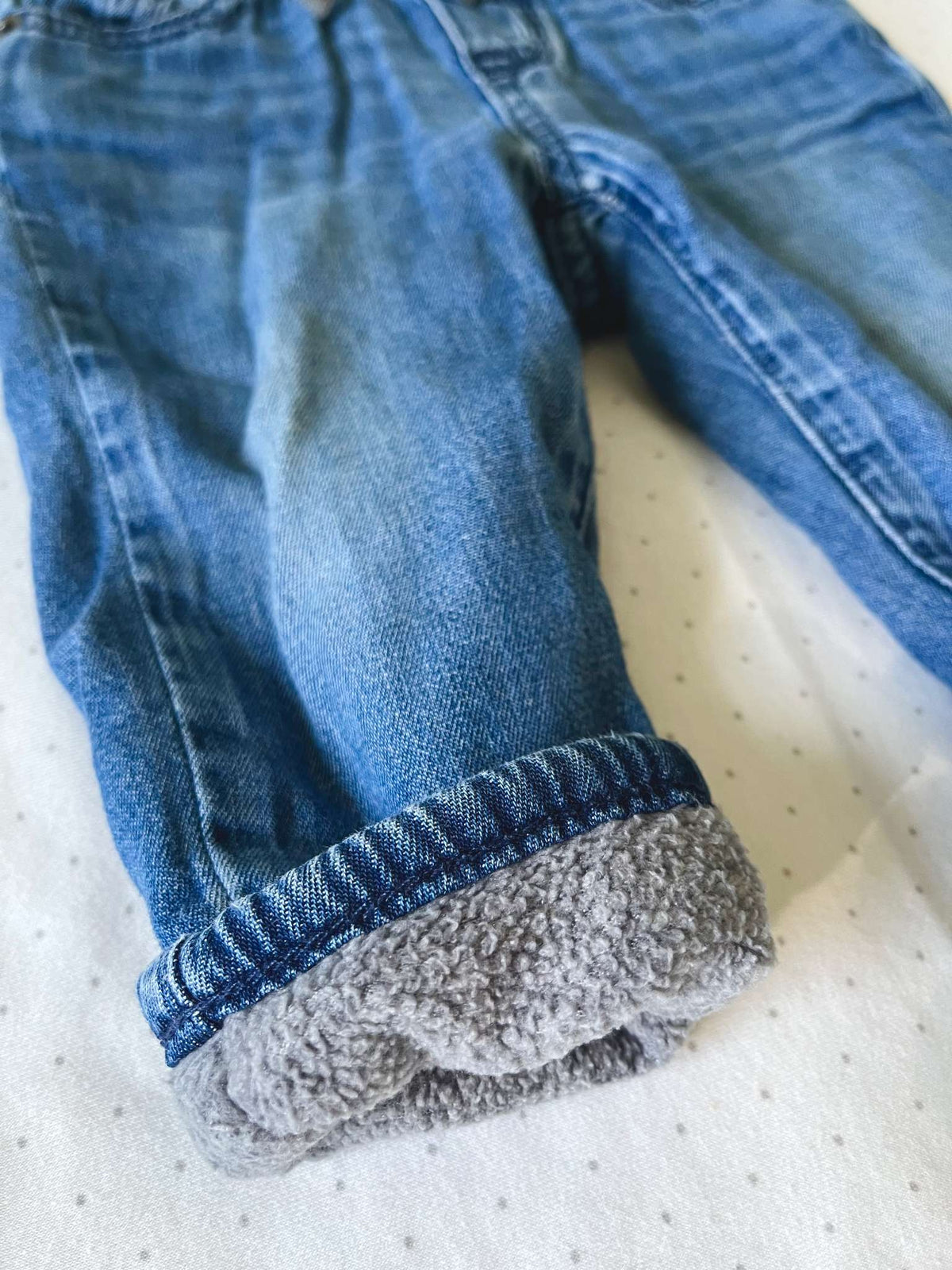 Baby Gap Fleece Lined Jeans - 6-12 months, Kids 12 Month (9-12M)