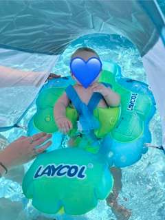 Laycol Baby Pool Float with UPF50+ Sun Canopy