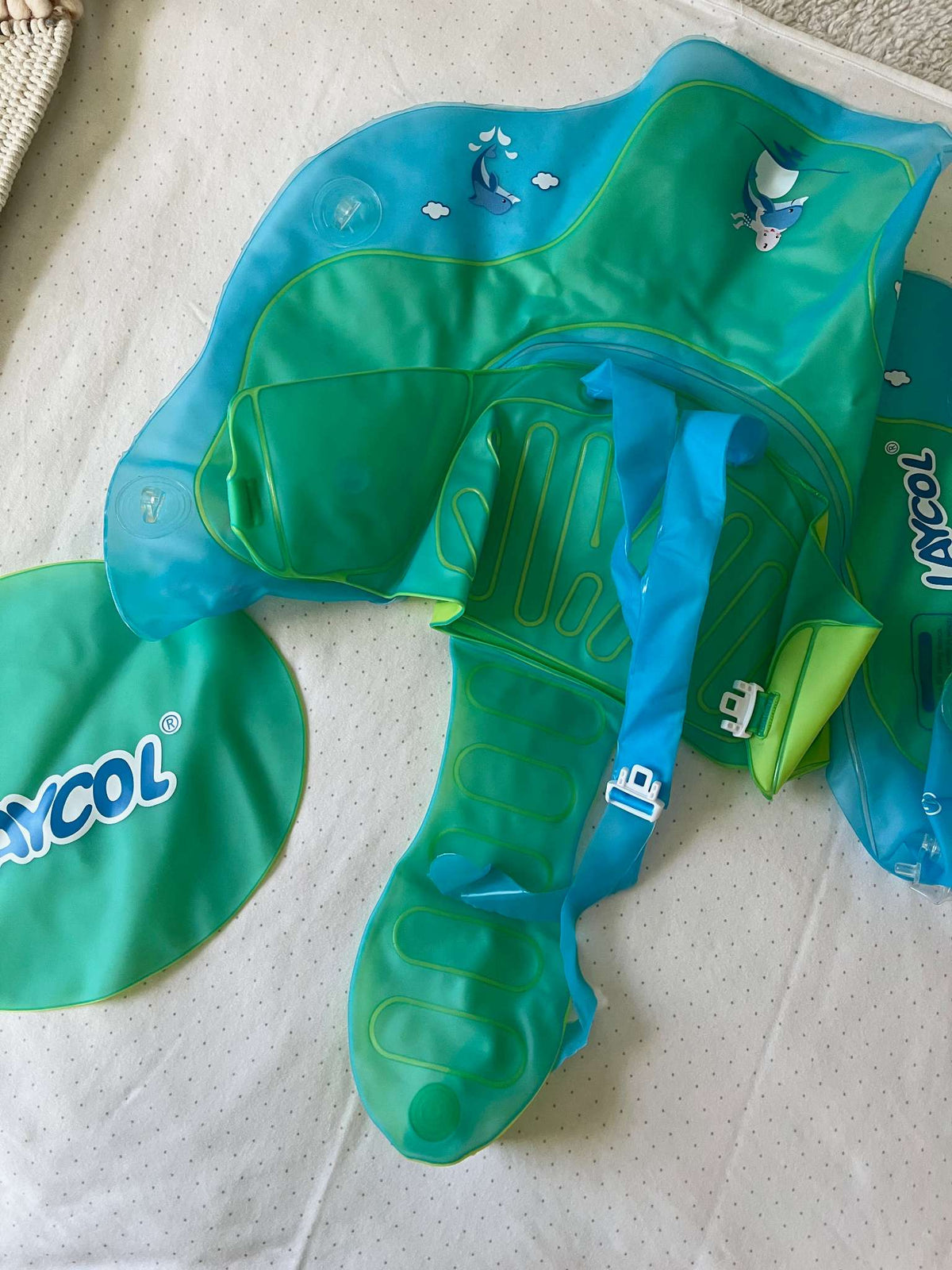 Laycol Baby Pool Float with UPF50+ Sun Canopy