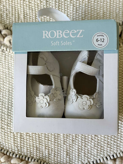 Robeez Brianna Soft Soles - White 6-12 months BRAND NEW, Shoes 2 (Baby: 0-12 mth)