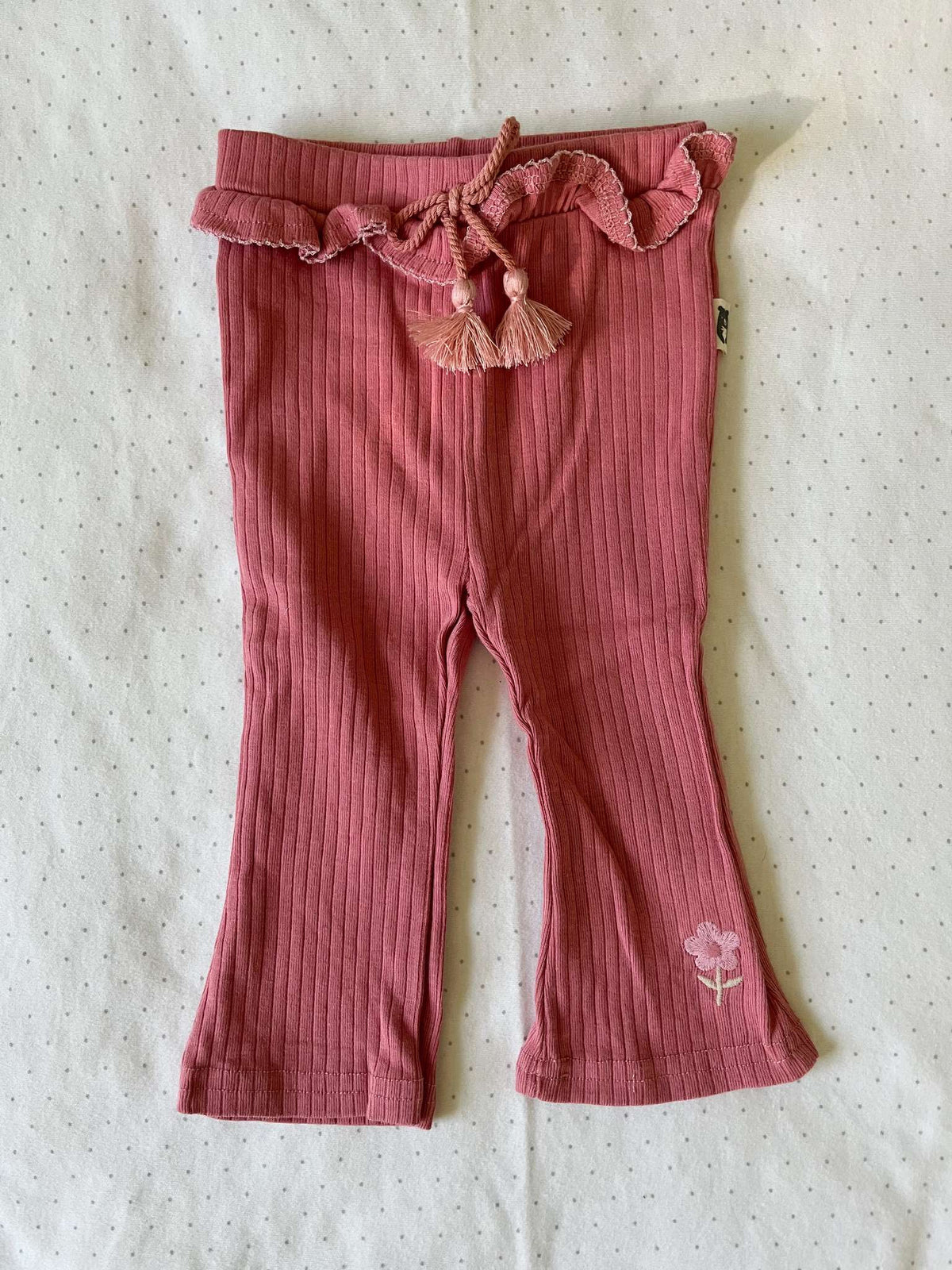 Rabbit + Bear Organic Two Piece Outfit with matching headband - Baby Girl 6-9 months, Kids 9 Month (6-9M)