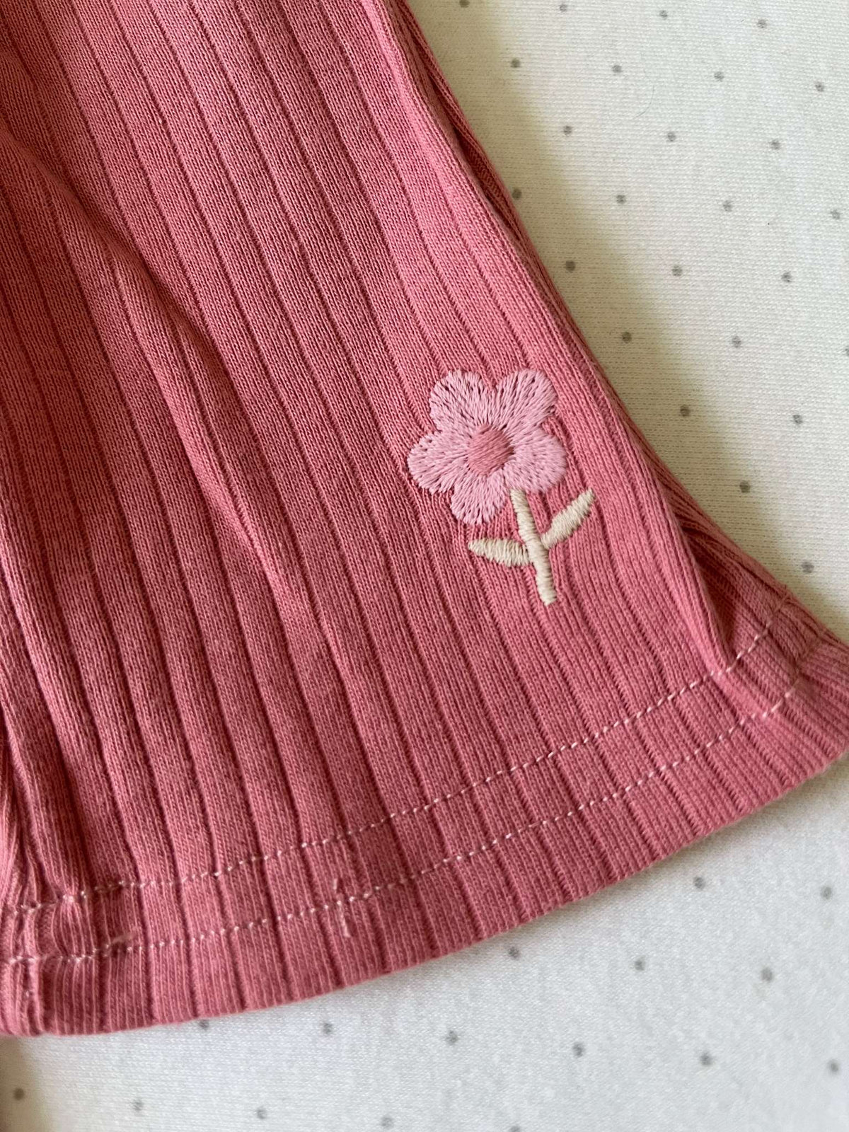 Rabbit + Bear Organic Two Piece Outfit with matching headband - Baby Girl 6-9 months, Kids 9 Month (6-9M)