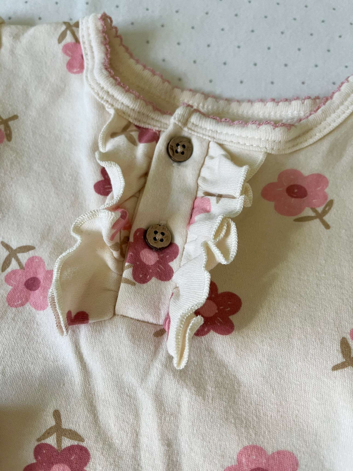 Rabbit + Bear Organic Two Piece Outfit with matching headband - Baby Girl 6-9 months, Kids 9 Month (6-9M)