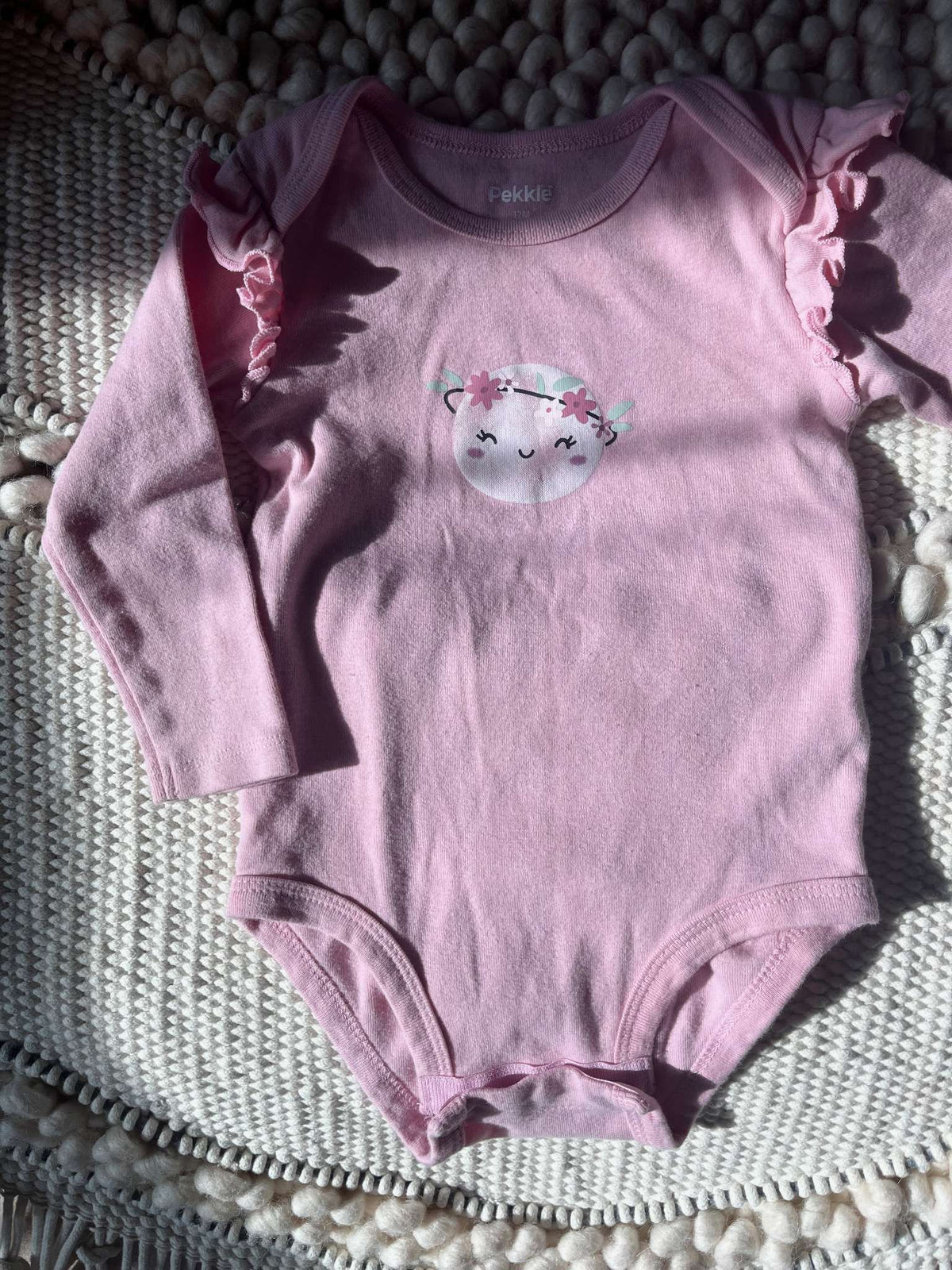 Pekkle Two Piece Pink Happy Planet Outfit - Baby Size 12 months, Kids 12 Month (9-12M)