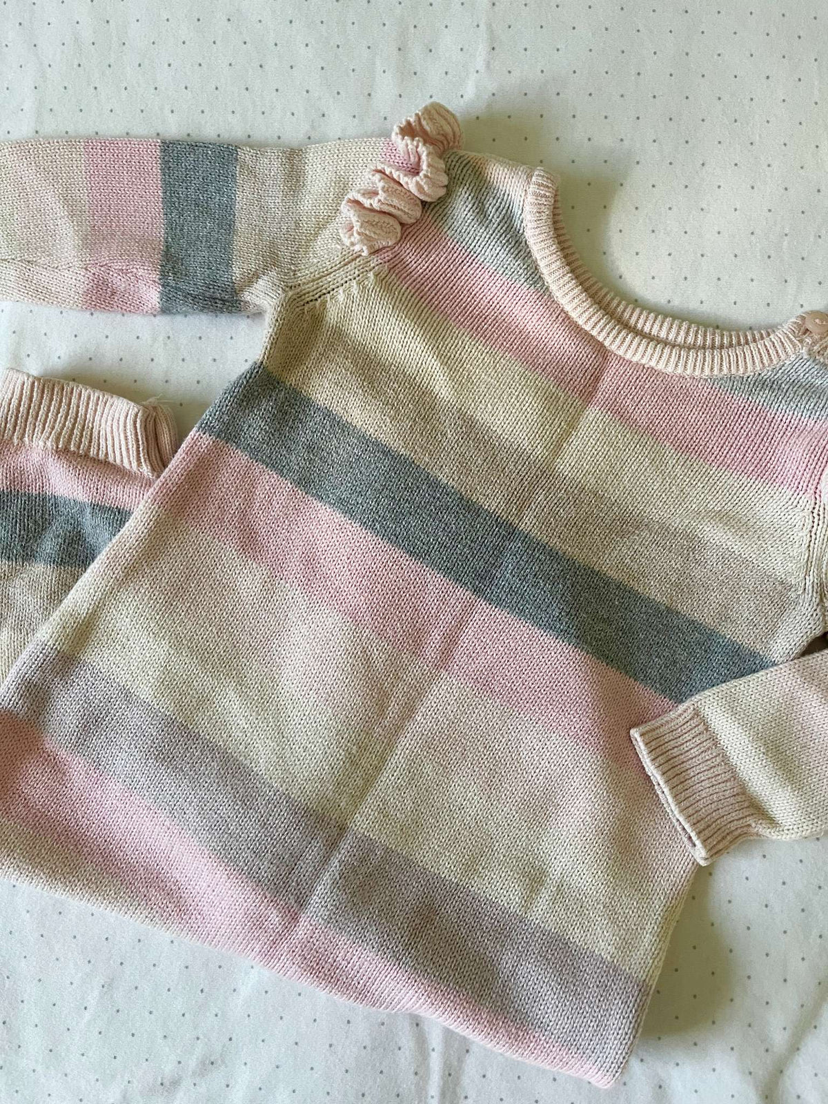 Baby Gap Knit Striped Onesie - Baby Girl 6-12 months, Kids 12 Month (9-12M)