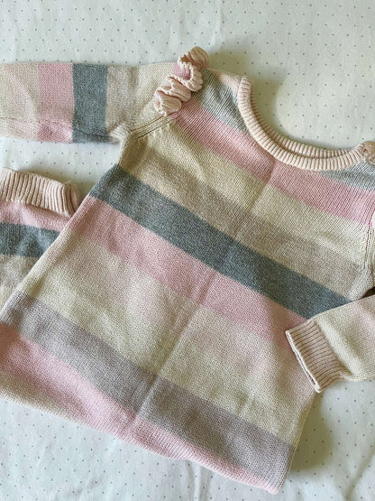 Baby Gap Knit Striped Onesie - Baby Girl 6-12 months, Kids 12 Month (9-12M)