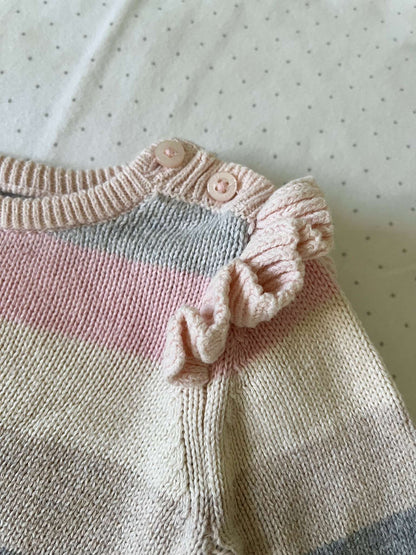 Baby Gap Knit Striped Onesie - Baby Girl 6-12 months, Kids 12 Month (9-12M)