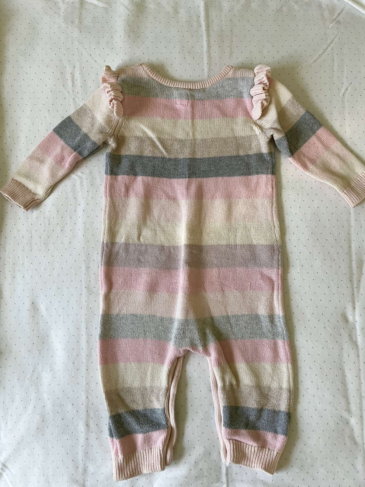 Baby Gap Knit Striped Onesie - Baby Girl 6-12 months, Kids 12 Month (9-12M)