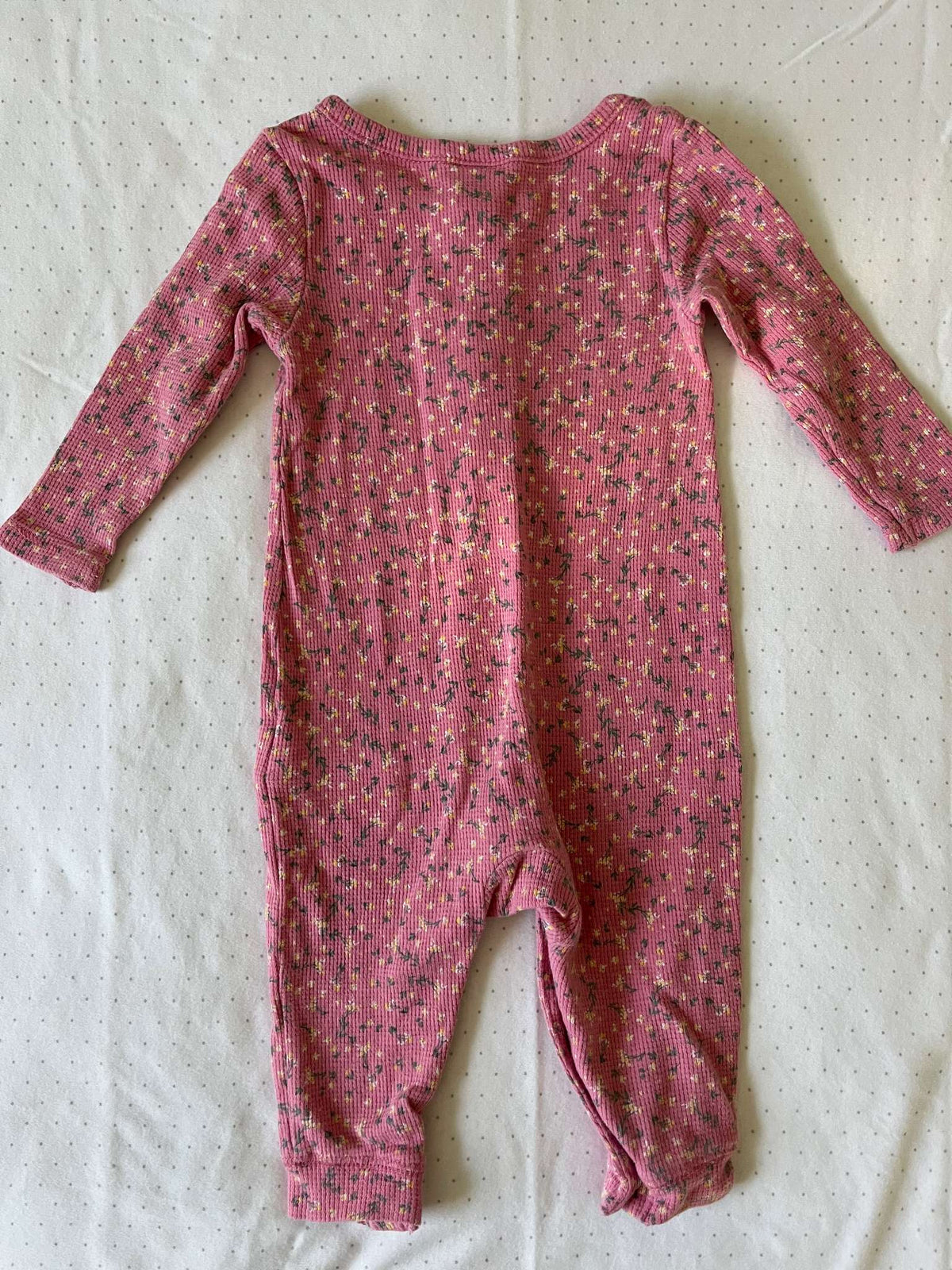 Old Navy Petite Floral Print Waffle Onesie - Baby Girl 6-12 months, Kids 12 Month (9-12M)
