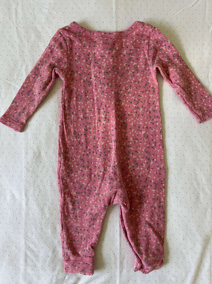 Old Navy Petite Floral Print Waffle Onesie - Baby Girl 6-12 months, Kids 12 Month (9-12M)