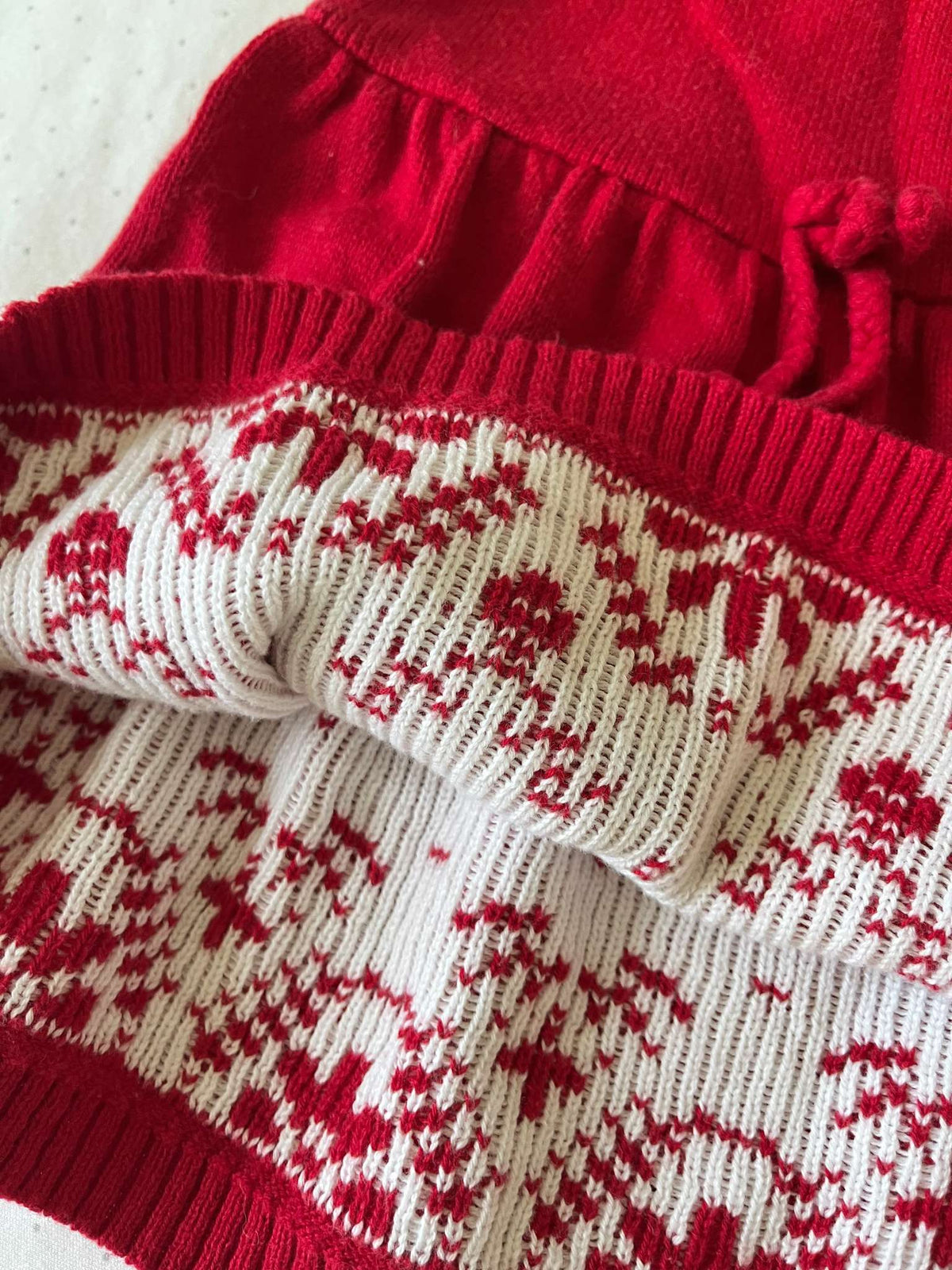 Carter's Red Knit Holiday Dress - Baby Girl 6 months, Kids 6 Month (3-6M)