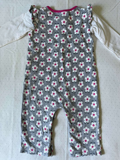 Carter's One Piece Floral Jumper with Pockets - Baby Girl 12 months, Kids 12 Month (9-12M)