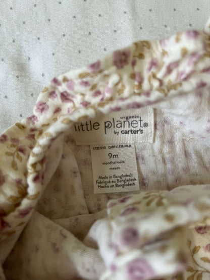 Little Planet by Carter's Two Piece Floral Organic Cotton Outfit - Baby Girl 9 months, Kids 9 Month (6-9M)