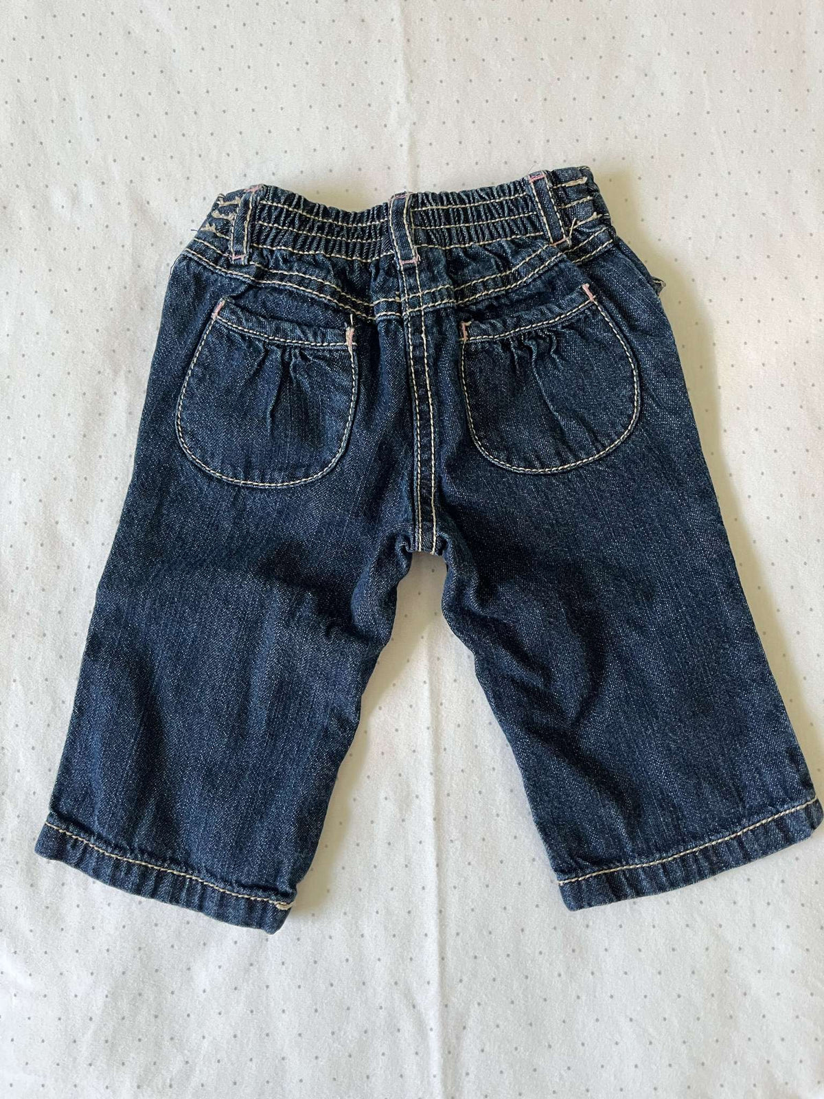 Gymboree Floral Embroidered Jeans - Baby Girl 3-6 months, Kids 6 Month (3-6M)