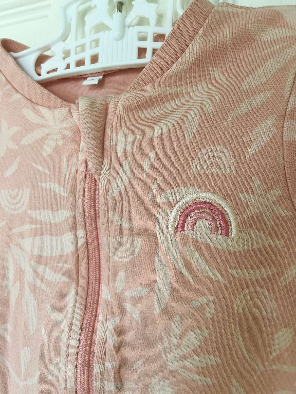 Pekkle Pink Rainbow Onesie Pajamas - Baby Girl 12 months, Kids 12 Month (9-12M)