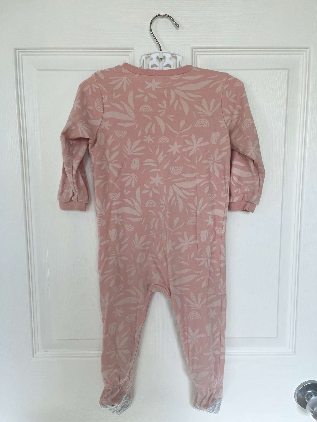 Pekkle Pink Rainbow Onesie Pajamas - Baby Girl 12 months, Kids 12 Month (9-12M)