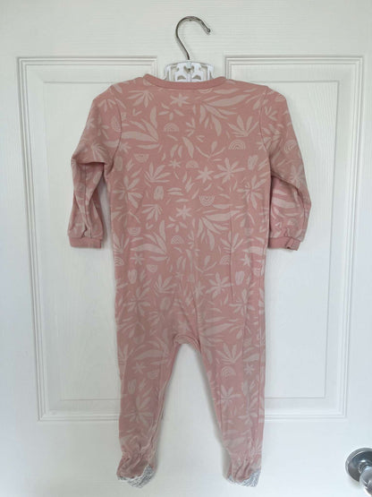 Pekkle Pink Rainbow Onesie Pajamas - Baby Girl 12 months, Kids 12 Month (9-12M)