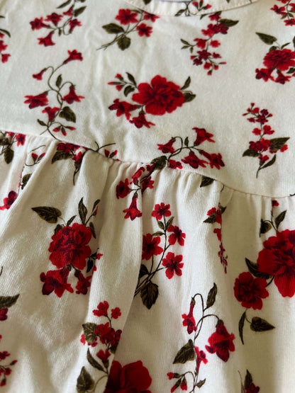Old Navy Red Floral Holiday Dress - Baby Girl 6-12 months, Kids 12 Month (9-12M)