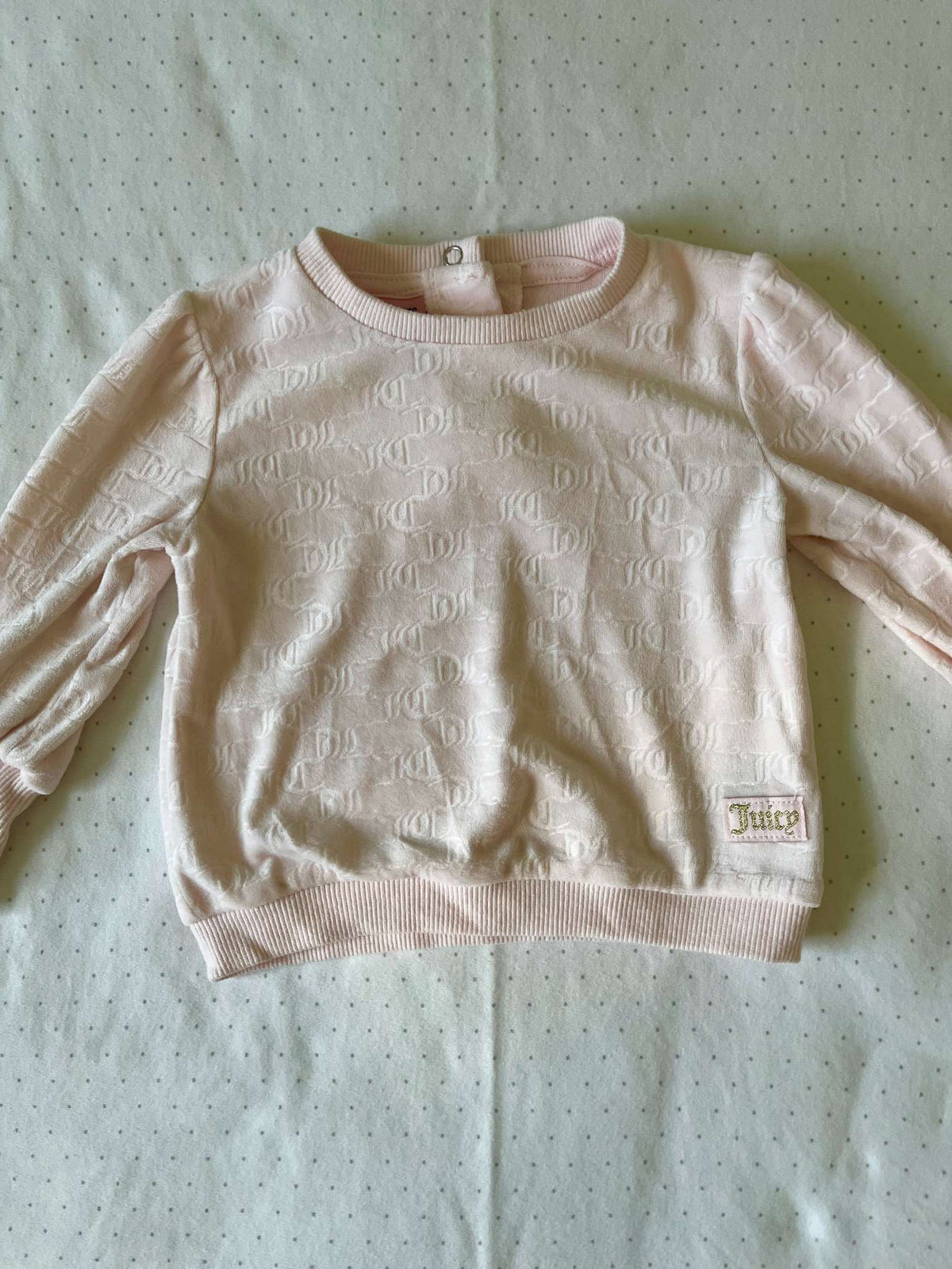 Juicy Couture Two Piece Velour Pink Sweatsuit - Baby Girl 6-9 months, Kids 9 Month (6-9M)