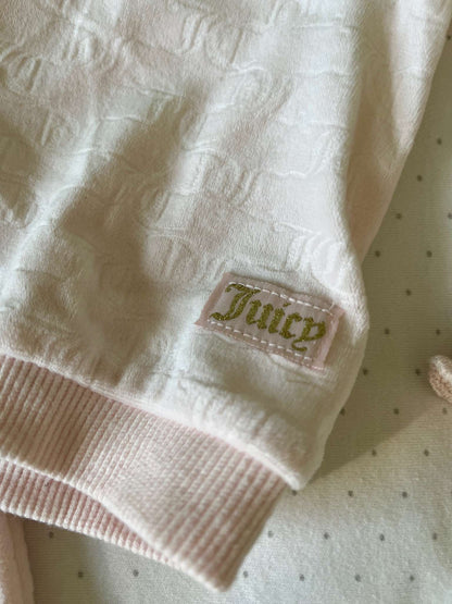 Juicy Couture Two Piece Velour Pink Sweatsuit - Baby Girl 6-9 months, Kids 9 Month (6-9M)
