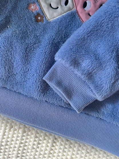 Pekkle Fuzzy Heart Sweater - Baby Girl 18 months, Kids 18 Month (12-18M)