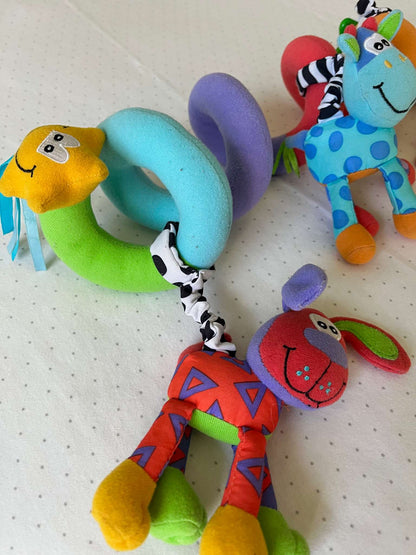 Multicolour Animal Spiral Stroller Toy