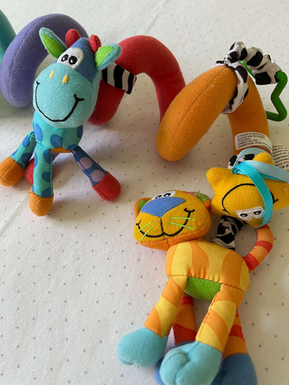 Multicolour Animal Spiral Stroller Toy