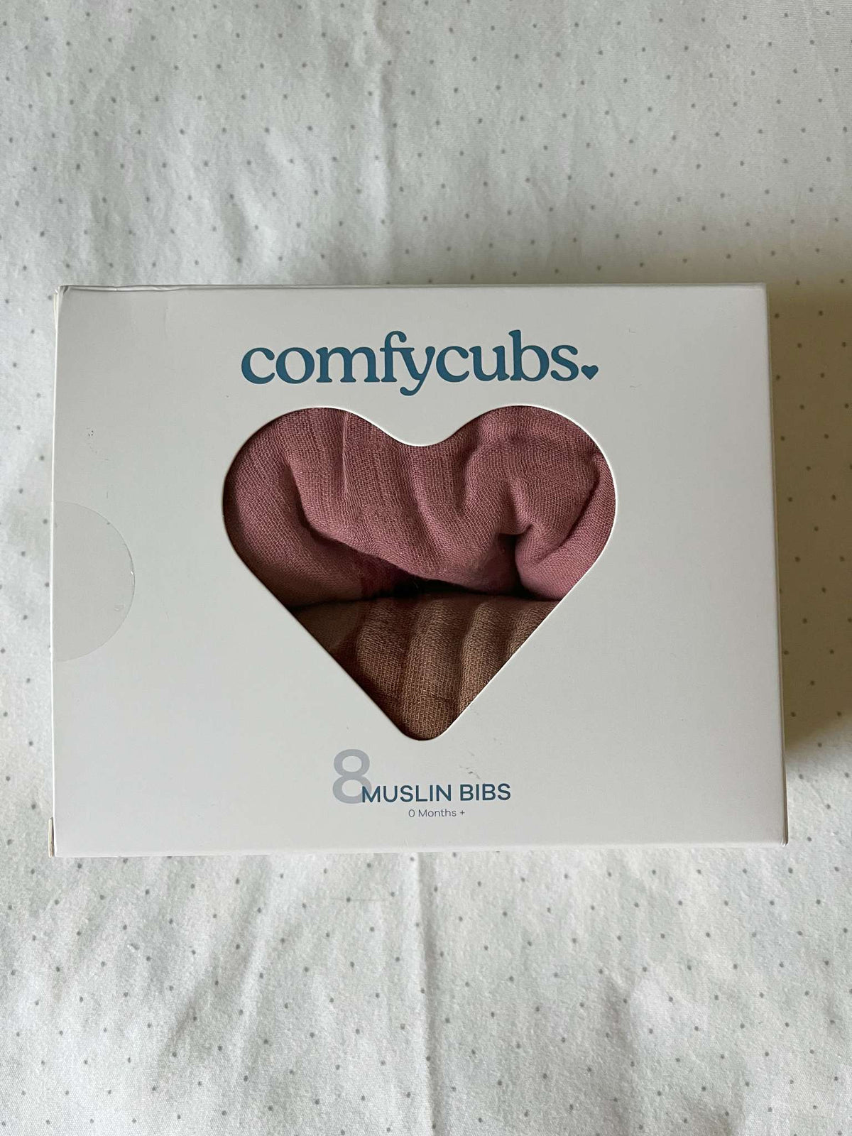 Comfycubs 8 pack of Muslin Bibs NEW IN BOX MSRP $30