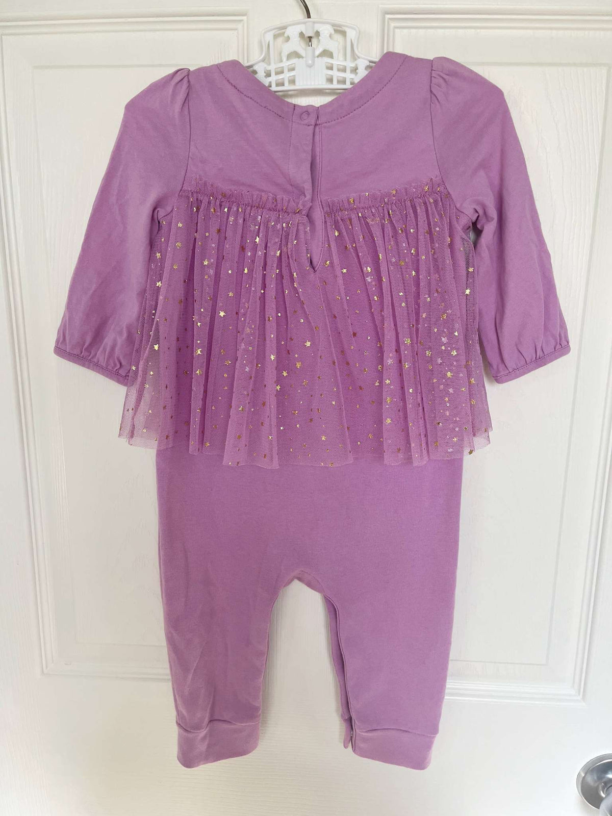 Baby Gap Purple Sparkle Tulle Skirt Onesie - Baby Girl 6-12 months, Kids 12 Month (9-12M)