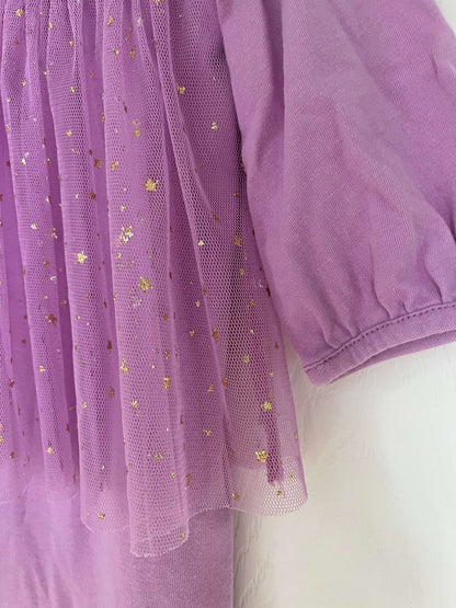 Baby Gap Purple Sparkle Tulle Skirt Onesie - Baby Girl 6-12 months, Kids 12 Month (9-12M)