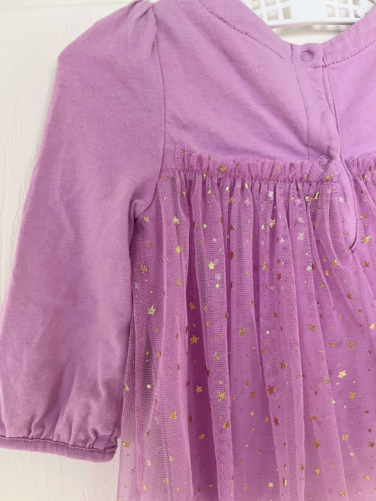 Baby Gap Purple Sparkle Tulle Skirt Onesie - Baby Girl 6-12 months, Kids 12 Month (9-12M)