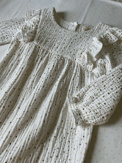 Albetta Sparkly Star Ruffled Romper - Baby Girl 12-18 months NWOT, Kids 18 Month (12-18M)