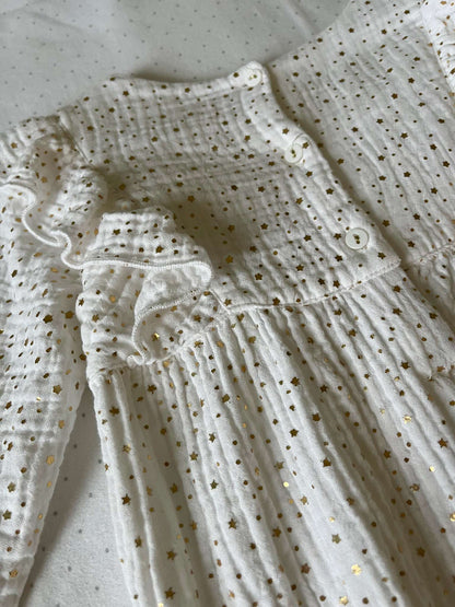 Albetta Sparkly Star Ruffled Romper - Baby Girl 12-18 months NWOT, Kids 18 Month (12-18M)