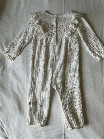Albetta Sparkly Star Ruffled Romper - Baby Girl 12-18 months NWOT, Kids 18 Month (12-18M)