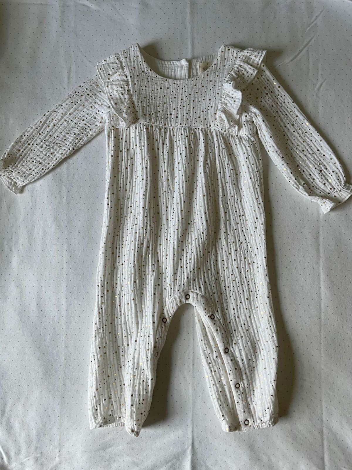 Albetta Sparkly Star Ruffled Romper - Baby Girl 12-18 months NWOT, Kids 18 Month (12-18M)