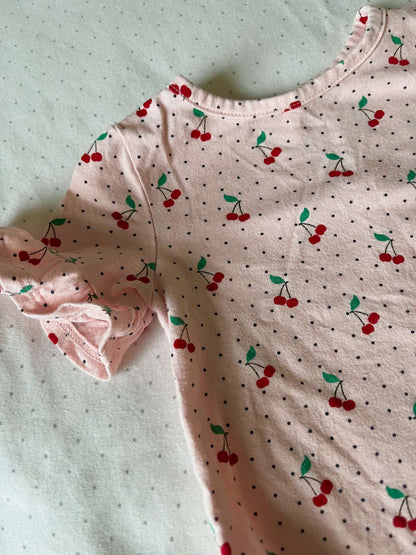Baby Gap Pink Cherry Tee - Baby Girl 3-6 months, Kids 6 Month (3-6M)