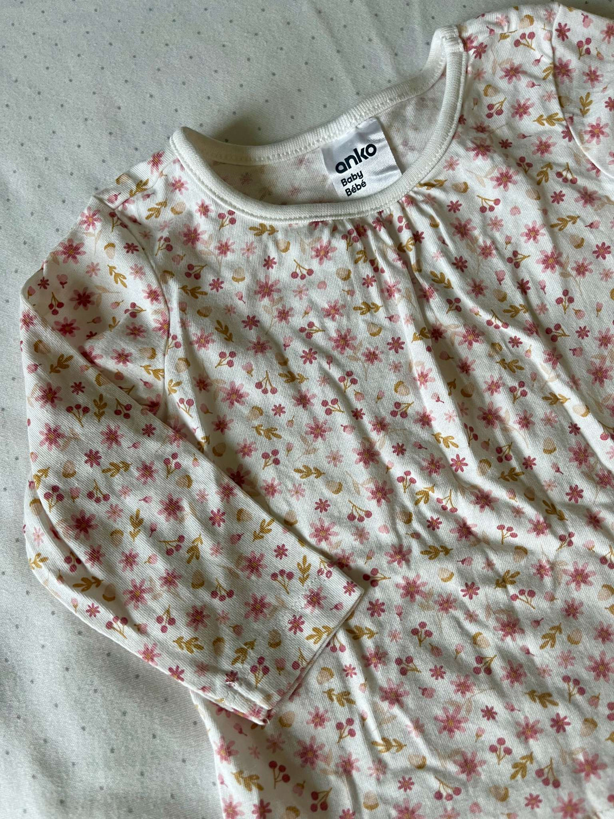 Anko Baby Long Sleeve Floral Tee - Baby Girl 3-6 months, Kids 6 Month (3-6M)