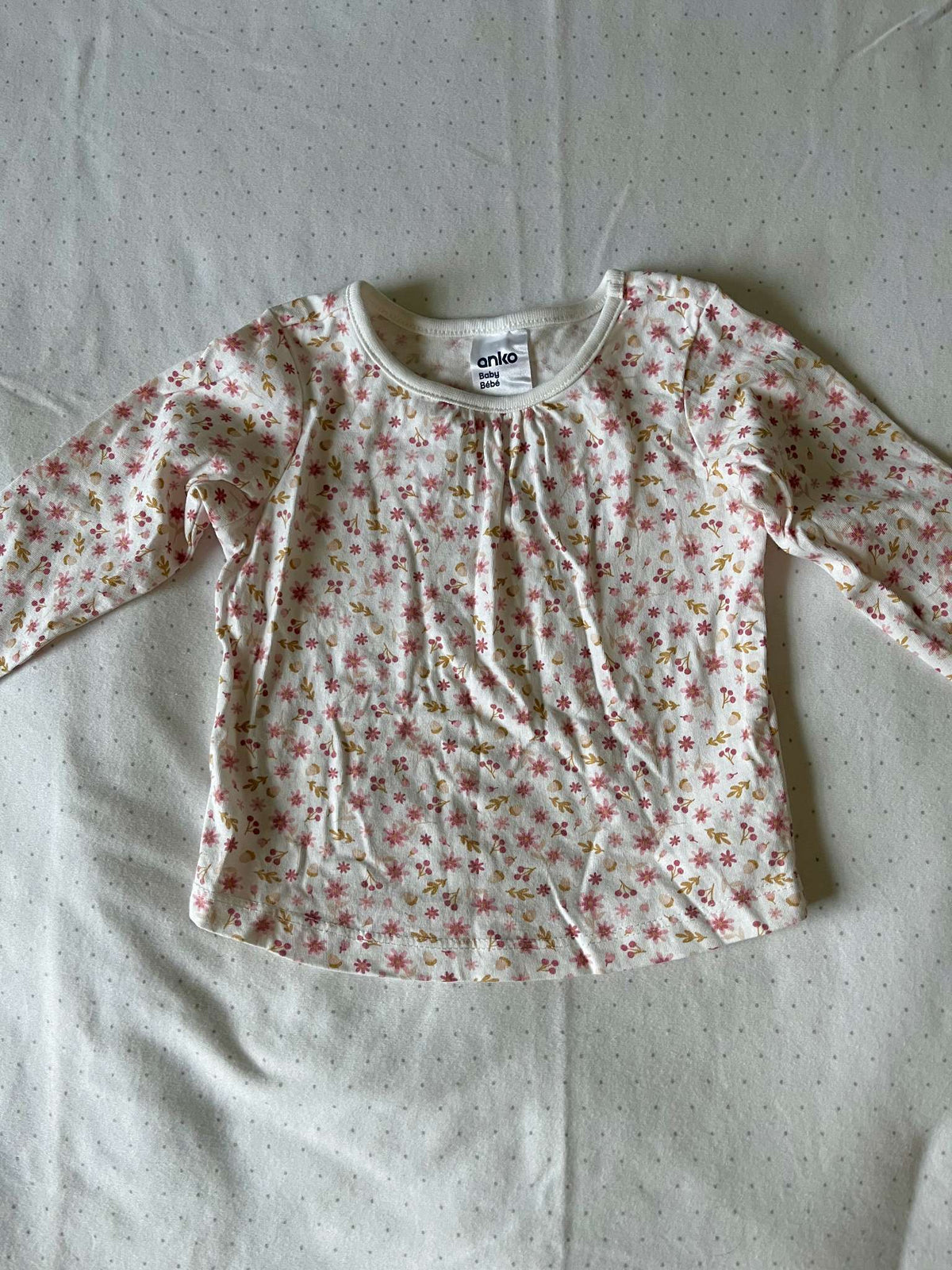 Anko Baby Long Sleeve Floral Tee - Baby Girl 3-6 months, Kids 6 Month (3-6M)