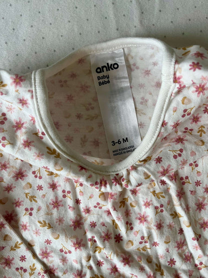 Anko Baby Long Sleeve Floral Tee - Baby Girl 3-6 months, Kids 6 Month (3-6M)