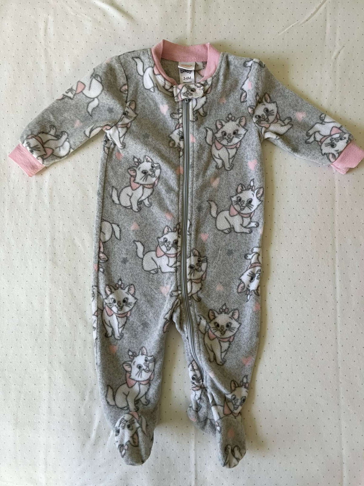 Disney Baby Aristocats Fleece Onesie - Baby Girl 3-6 months, Kids 6 Month (3-6M)