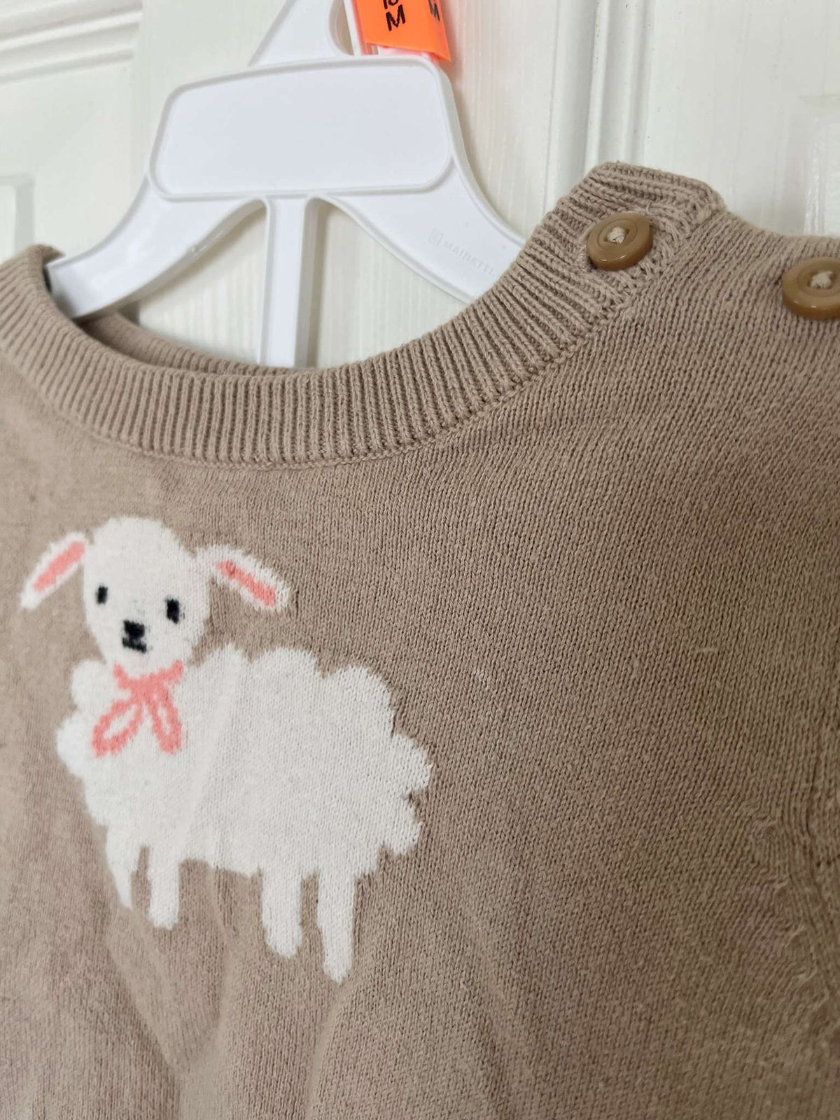 Baby Gap Knit Sheep Two Piece Outfit - Baby Girl 6-12 months, Kids 12 Month (9-12M)