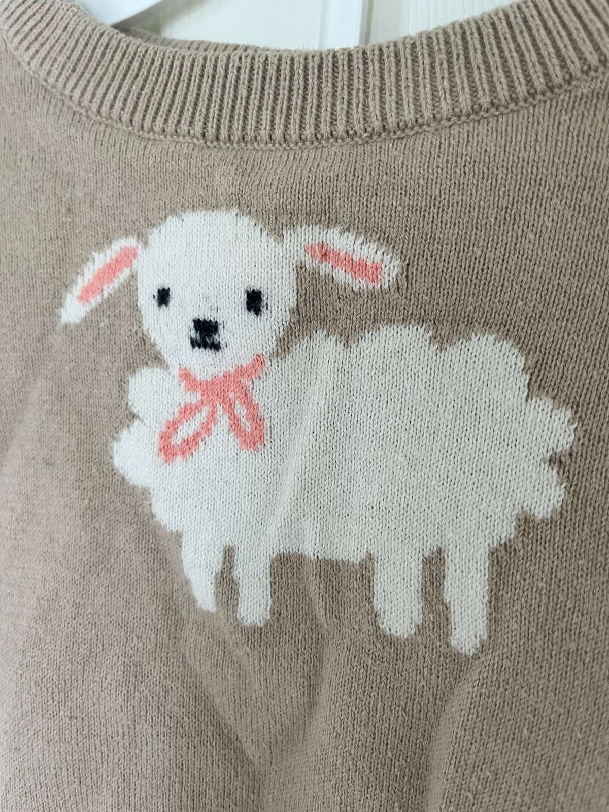 Baby Gap Knit Sheep Two Piece Outfit - Baby Girl 6-12 months, Kids 12 Month (9-12M)