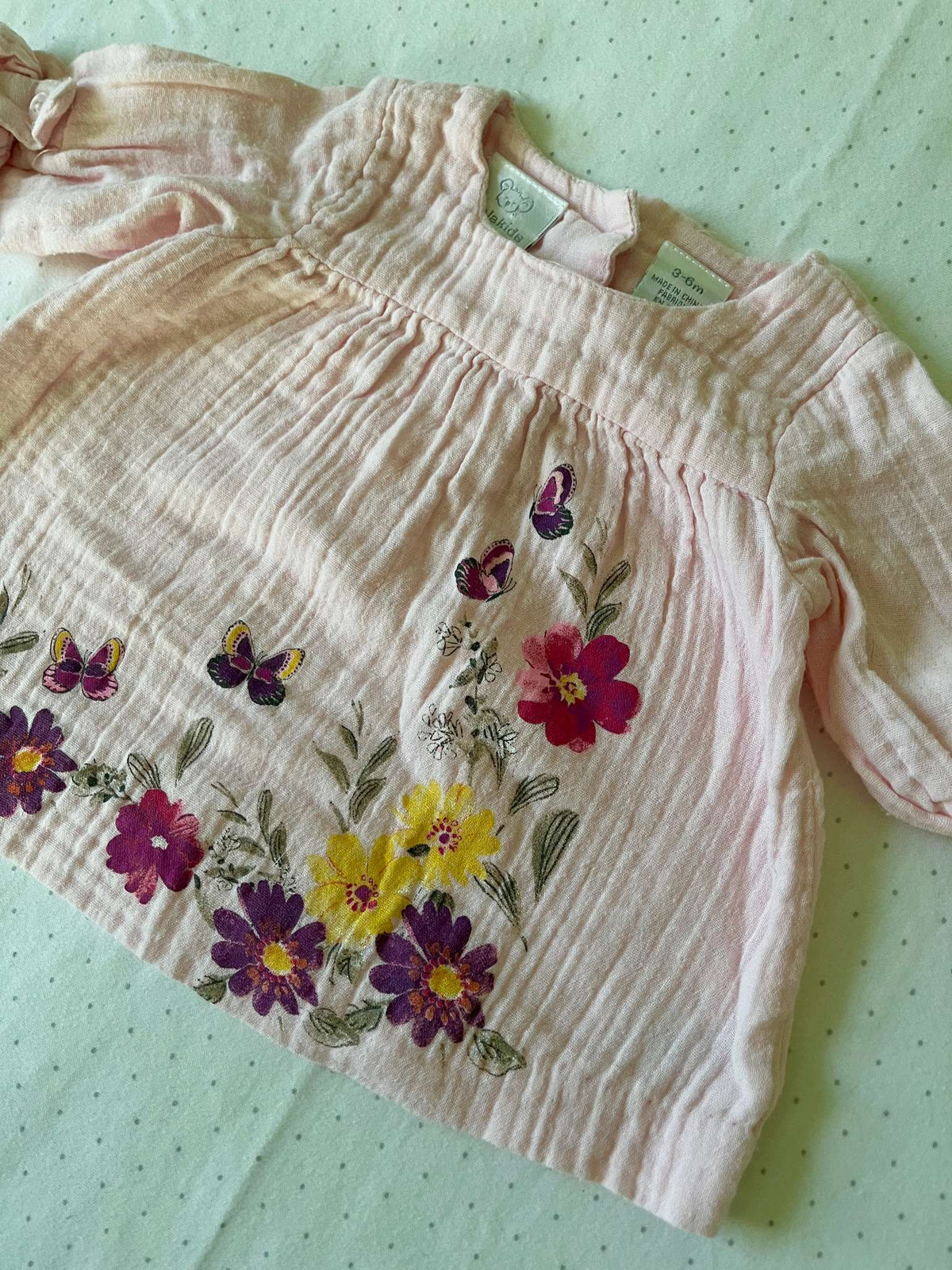 Koala Kids Floral Print Blouse - Baby Girl 3-6 months, Kids 6 Month (3-6M)