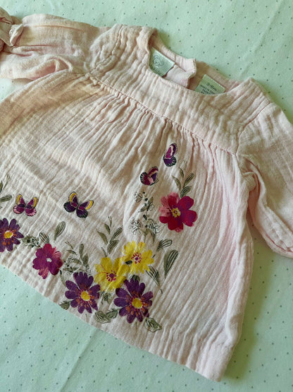 Koala Kids Floral Print Blouse - Baby Girl 3-6 months, Kids 6 Month (3-6M)