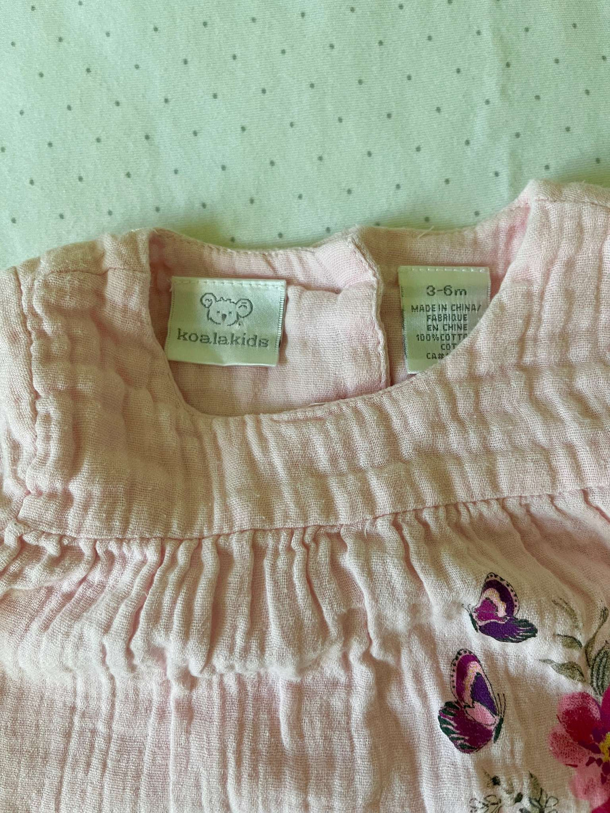 Koala Kids Floral Print Blouse - Baby Girl 3-6 months, Kids 6 Month (3-6M)