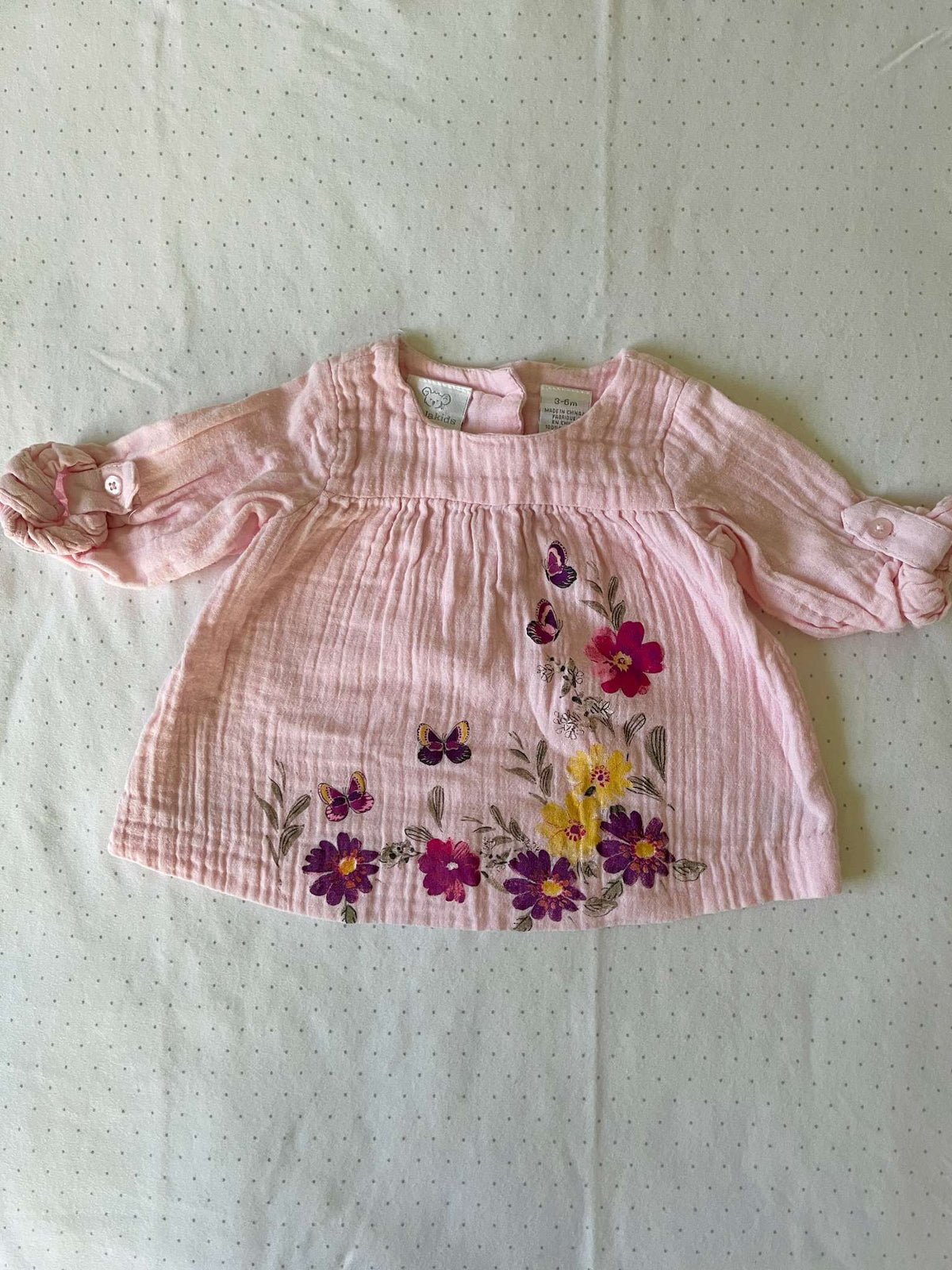 Koala Kids Floral Print Blouse - Baby Girl 3-6 months, Kids 6 Month (3-6M)