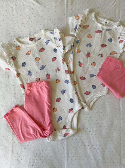 Carter's Twin Set Matching Outfits - Baby Girls 0-3 months and 6-9 months, Kids 9 Month (6-9M)